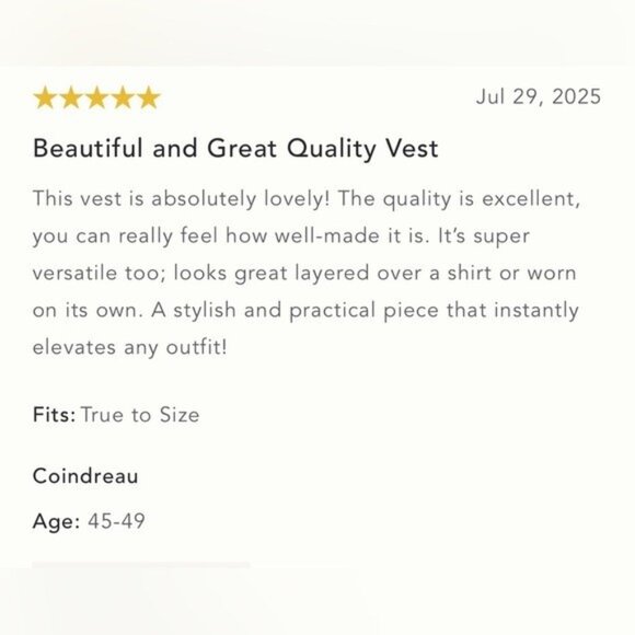 NWT Size M - Maeve Slouchy Cardigan Sweater Vest (NWT US$ 88) - Picture 6 of 16